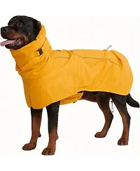 Aronkl Dog Raincoat Waterproof Windproof Reflective Breathable Coverage