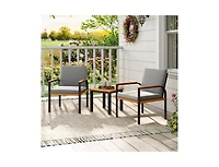 Slickblue 3-Piece Patio Conversation Furniture Set with Coffee Table