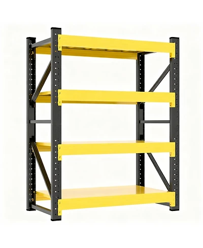 Yigii Metal Garage Shelving, Adjustable, Easy Assembly