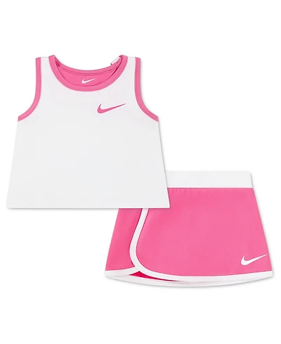 Nike Baby Girls' Sleeveless Tank Top and Skirt, 2-Piece Set