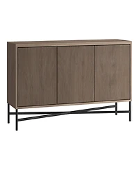 Hudson & Canal Brighton 48" Wide Rectangular Fluted Buffet Table