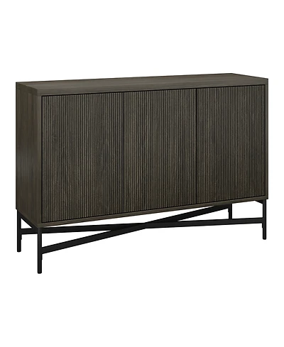 Hudson & Canal Brighton 48" Wide Rectangular Fluted Buffet Table