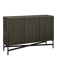 Hudson & Canal Brighton 48" Wide Rectangular Fluted Buffet Table