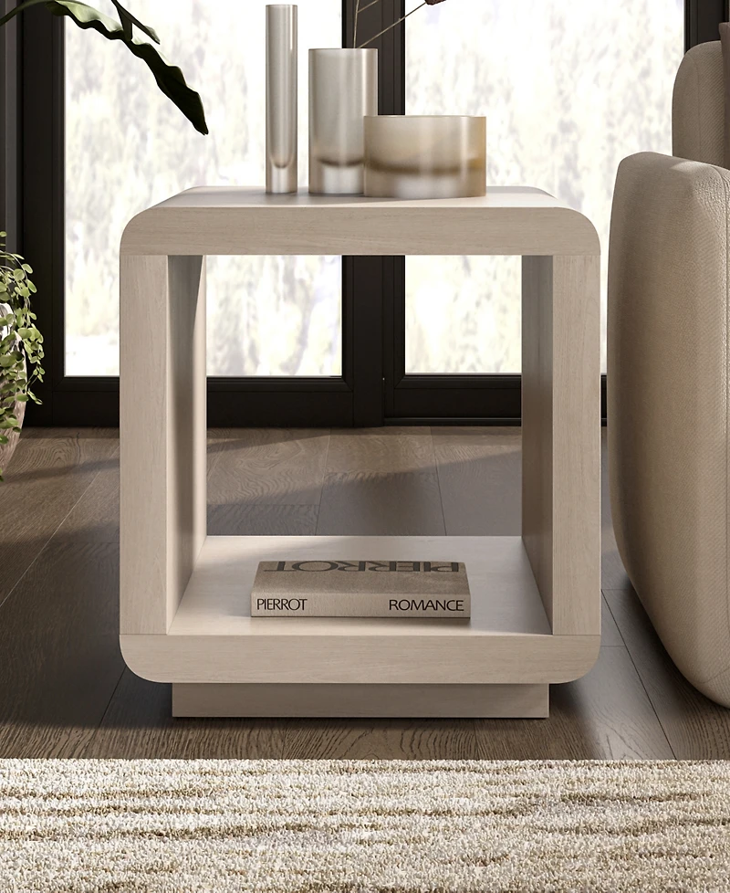 Hudson & Canal Lonni 20" Wide Square Side Table