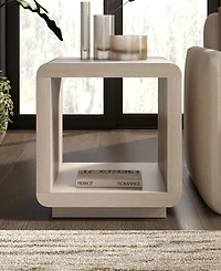 Hudson & Canal Lonni 20" Wide Square Side Table