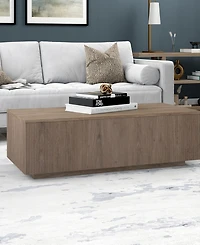 Hudson & Canal Reyes 48" Wide Rectangular Fluted Coffee Table