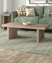 Hudson & Canal Soren 48" Wide Rectangular Fluted Coffee Table