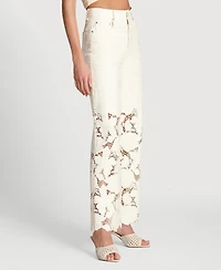 Pant Embroidered Cutout