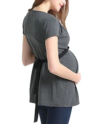 kimi + kai Maternity Colorblock Nursing Top