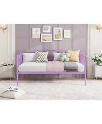 gaomon Daybed Frame Metal Platform Sofa Bed Headboard Heavy Duty Steel Slat Support Space Saving No Box Spring.