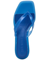 Steve Madden Women's Tracie-j Kitten-Heel Jelly Thong Sandals