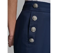 Karl Lagerfeld Paris Petite Mid-Rise Sailor Pants