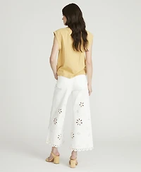 Driftwood Women's Wide-Leg Cropped Pants