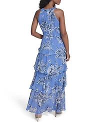 Tommy Hilfiger Women's Halter Neck Tiered Maxi Dress