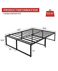 gaomon Metal Platform Bed Frame Noise Free Strong Support Slats 800 Lbs Capacity No Box Spring Heavy Duty