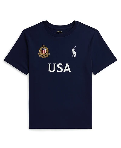 Polo Ralph Lauren Boys' 8-20 Usa Cotton Jersey T-Shirt
