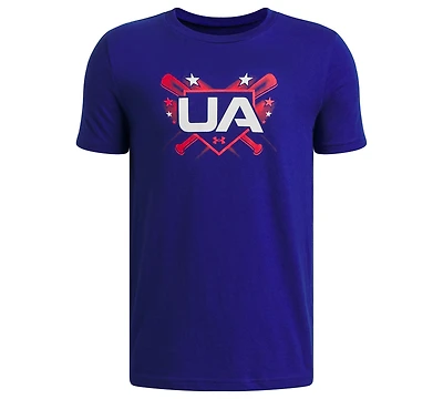 Under Armour Boys' 6-20 Baseball Americana Short-Sleeve Graphic T-Shirt