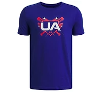 Under Armour Boys' 6-20 Baseball Americana Short-Sleeve Graphic T-Shirt