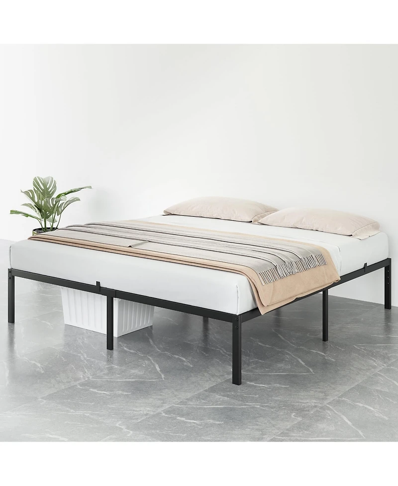 gaomon 14 Inch Heavy Duty Metal Bed Frame-High Profile-Stable Noise Free-Easy Quick Assembly.