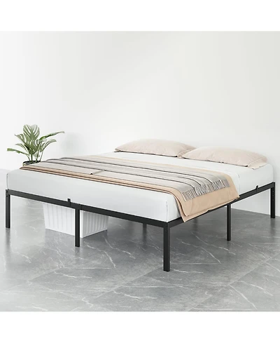 gaomon 14 Inch Heavy Duty Metal Bed Frame-High Profile-Stable Noise Free-Easy Quick Assembly.