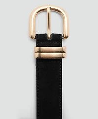 Mango Women's Suede Leather Belt