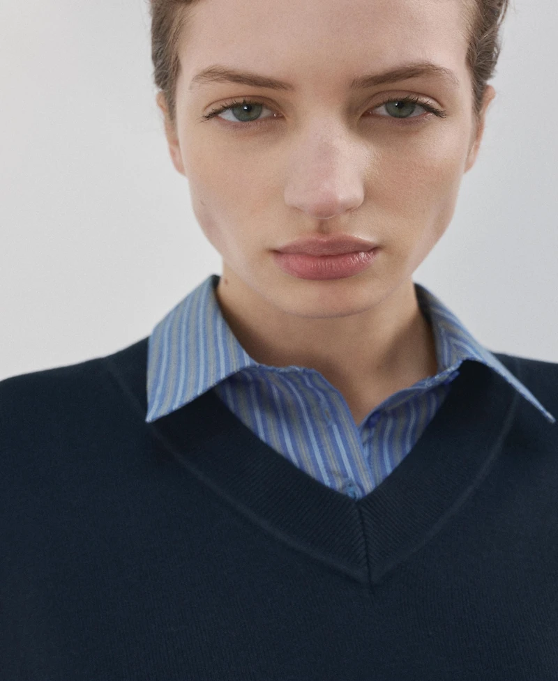 Mango Women's Combined Shirt Sweater