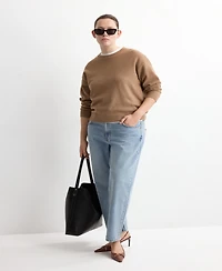 Mango Women's Mid-Rise Straight Jeans