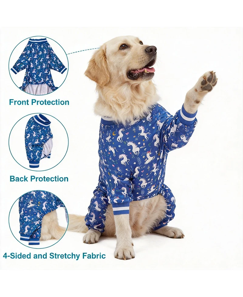Aronkl Large Dog Comfortable Pajamas for Recovery and Sleep