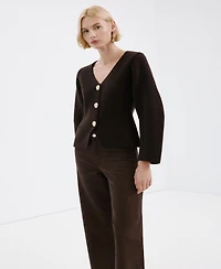 Mango Women's Catherin Culotte High-Rise Jeans