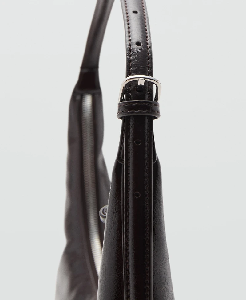 Mango Women's Medium Oval Shoulder Bag