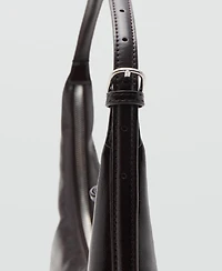 Mango Women's Medium Oval Shoulder Bag