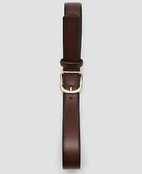 Mango Women's Buckle Leather Belt