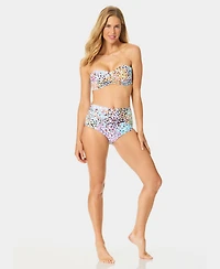 Anne Cole Women's Liz Twist Bandeau Neck Swim Bikini Top