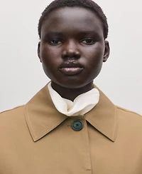 Mango Women's Cotton Belt Trench Coat