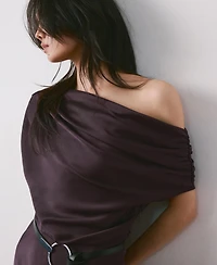 Mango Women's Asymmetrical Flared Dress