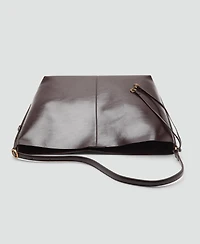 Mango Women's Shiny Shoulder Bag