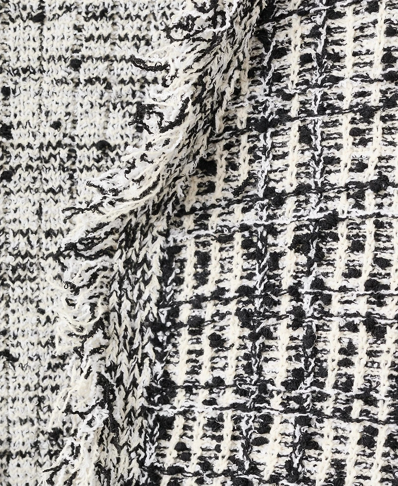 Mango Women's Oversized Tweed Jacket