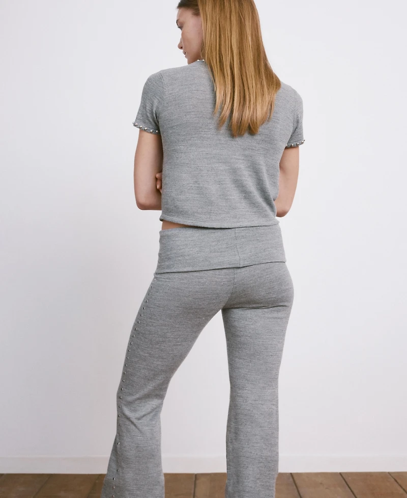 Mango Women's Studded Knitted Sweater