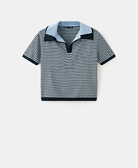 Mango Women's Combined Collar Knit Sweater