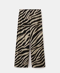 Mango Women's Zebra-Print Straight-Fit Pants