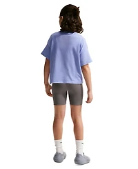 Nike Big Girls Sportswear Essential Cotton Swoosh Logo T-Shirt