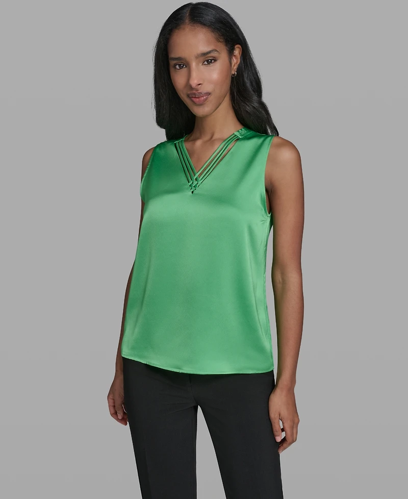 Karl Lagerfeld Paris Women's V-Neck Camisole Top