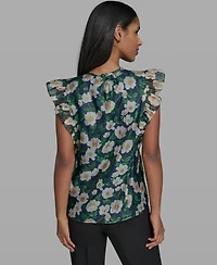 Karl Lagerfeld Paris Women's Crew Neck Top