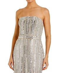 Mac Duggal Women's Embellished Strapless Column Dress
