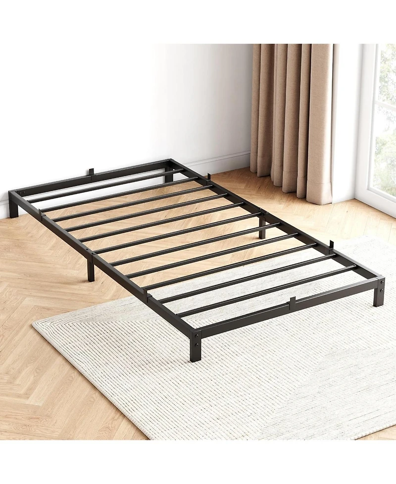 gaomon 8 Inch Bed Frame, Low Profile Full Metal Platform Bed Frame Support Mattress Foundation, Noise Free
