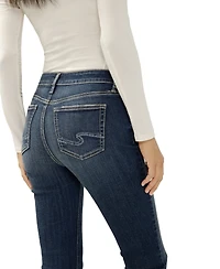 Silver Jeans Co. Women's Elyse Mid-Rise Cropped Skinny