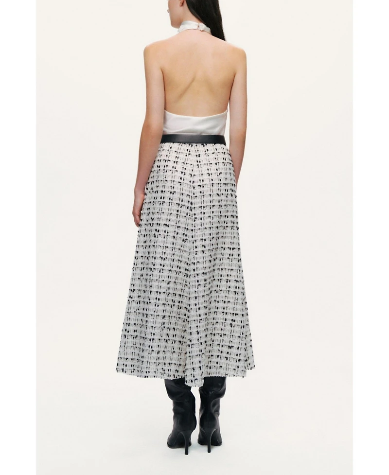 Nocturne Women's Patterned A-Line Midi Skirt