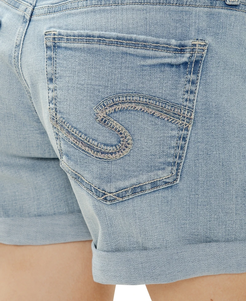 Silver Jeans Co. Women's Boyfriend Mid Rise Shorts