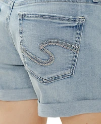 Silver Jeans Co. Women's Boyfriend Mid Rise Shorts