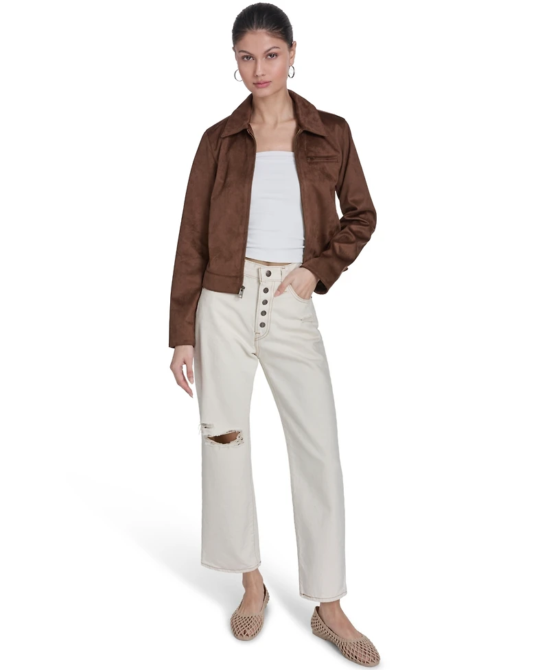 Levi's Women's Faux Suede Laydown Collar Jacket
